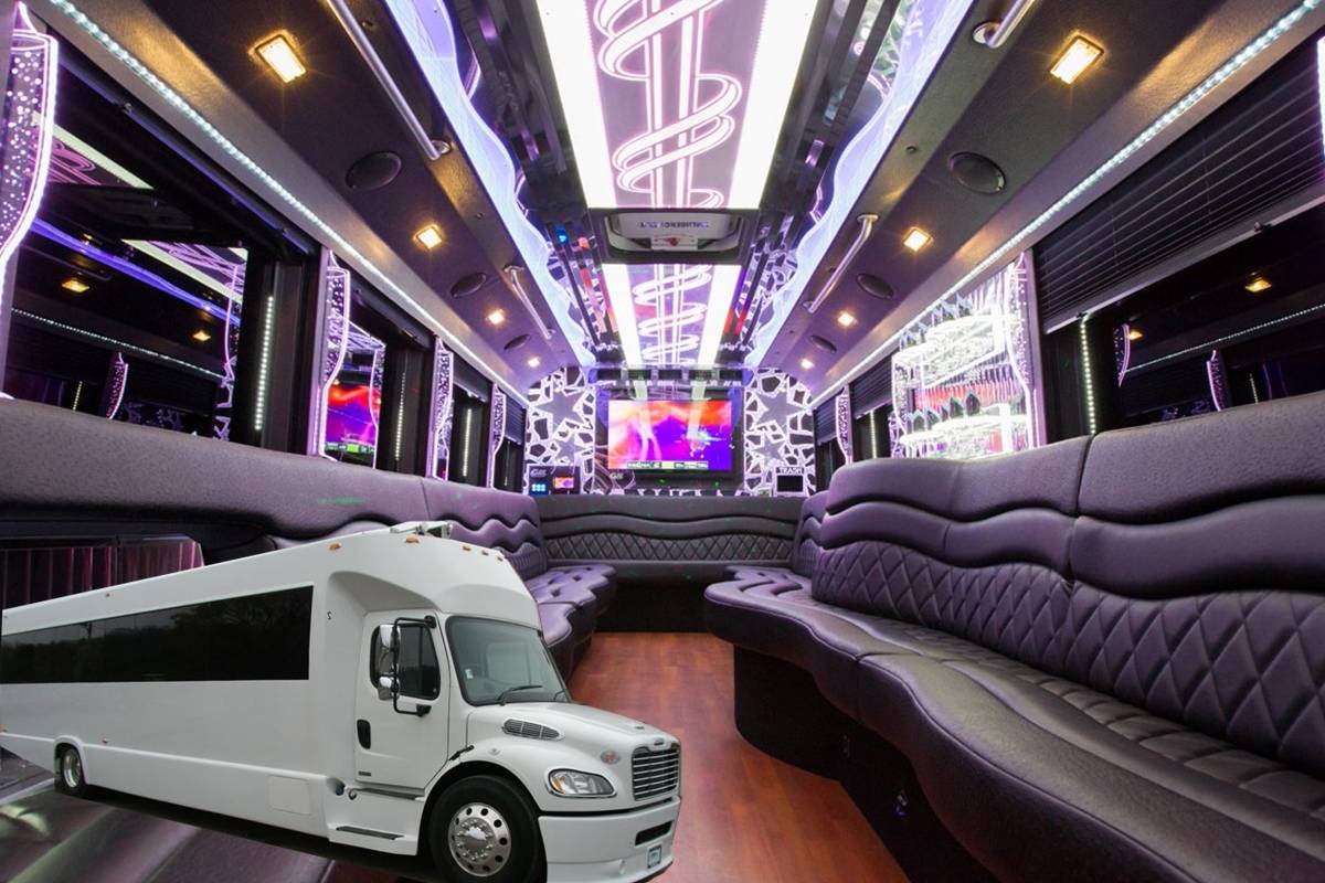30 Passenger Party Bus With a Bathroom